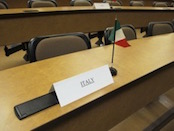 Posto dell'Italia nelle riunioni internazionali
